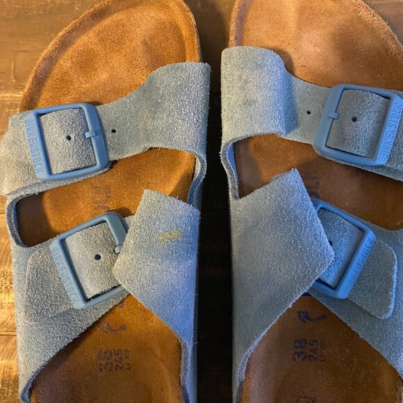 Birkenstock Shoes - Birkenstock Arizona Baby Blue 38